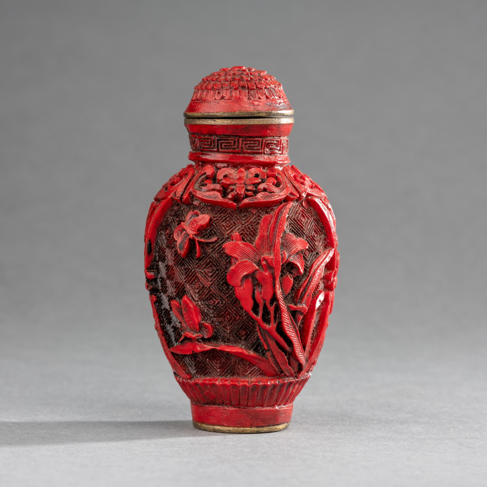 Tabatière en laque cinabre, XIXe siècle – Image 4