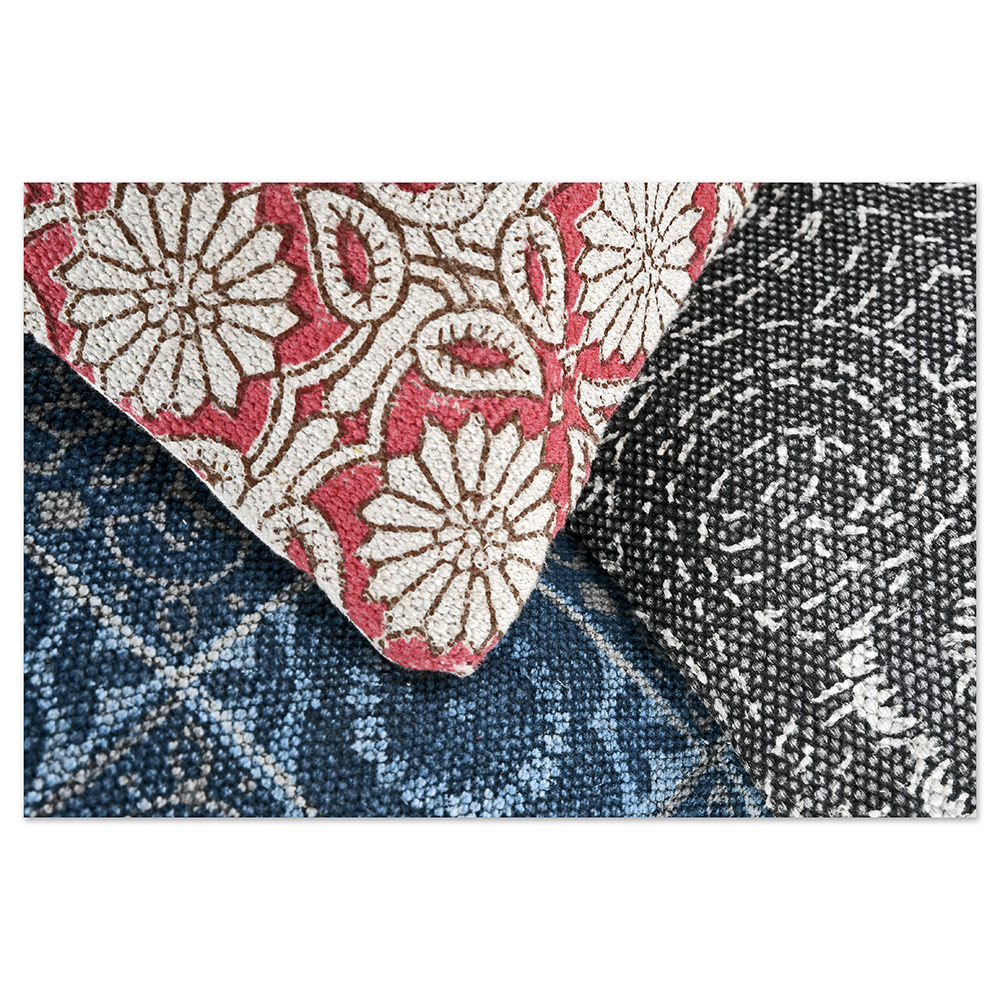 Coussins en tissus artisanaux indiens – Image 4