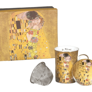 Gustav Klimt – Tisanière + infuseur « Le baiser » – 300ml