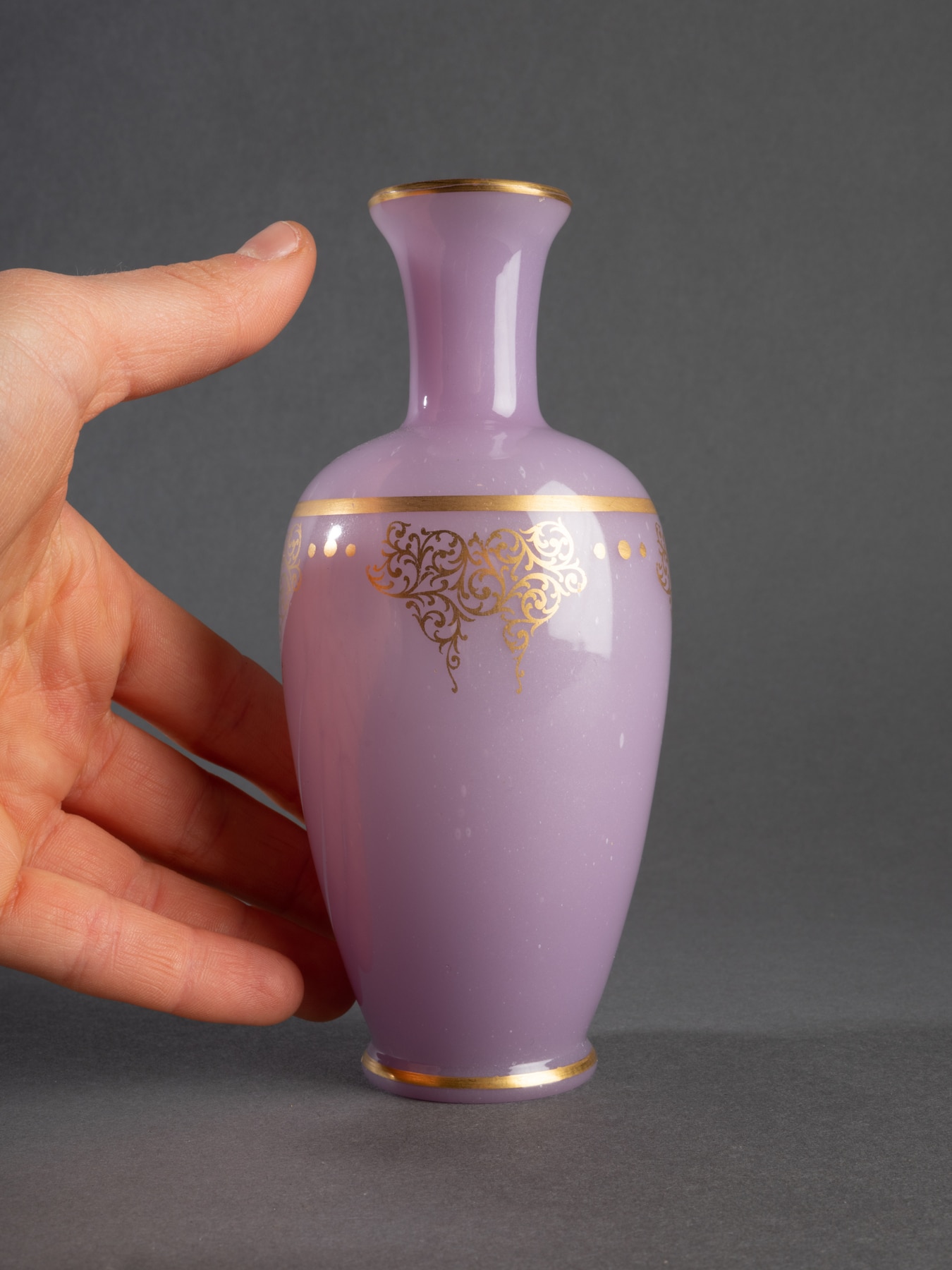 Petit vase en opaline, Baccarat, XIXe siècle – Image 3